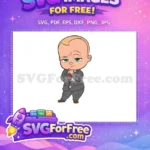 Free Green Eyes Free Red Tie Boss Baby Free SVG - Instant Download