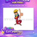 Free Smirking Kuzco Thumbs Up Free Red Outfit The Emperor's New Groove Free SVG - Instant Download
