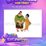 Free Pacha Concerned Free Chicha Smiling The Emperor's Free SVG - Instant Download