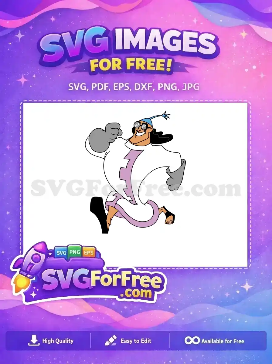 Free Running Yzma Free Mad Scientist The Emperors Groove Free SVG