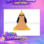 Free Smirking Kuzco Free Arrogant Expression Emperors New Groove Free SVG - Instant Download