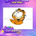 Free Orange Cat Smiling Free Happy Expression The Garfield Movie Free SVG - Instant Download