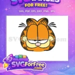 Free Orange Cat Free Sleepy Eyes Garfield Movie Free SVG - Instant Download