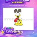 Free Tongue Out Free Puppy Funny The Garfield Movie Free SVG - Instant Download