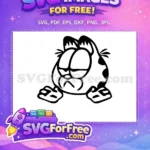 Free Sleepy Eyes Free Frowning Face The Garfield Movie Free SVG - Instant Download