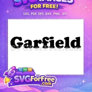 Free Black Bold Garfield Free Silhouette The Garfield Movie Free SVG