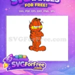 Free Orange Cat Smirking Free Arms Crossed The Garfield Movie Free SVG - Instant Download