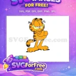 Free Orange Cat Paws Free Confident Expression The Garfield Movie Free SVG - Instant Download