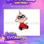 Free Jack Jack Mask Free Waving Hand The Incredibles Free SVG - Instant Download
