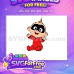 Free Jack Jack Mask Free Smiling Face The Incredibles Free SVG - Instant Download