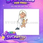 Free Mirage holding file Free Incredibles character Free SVG - Instant Download
