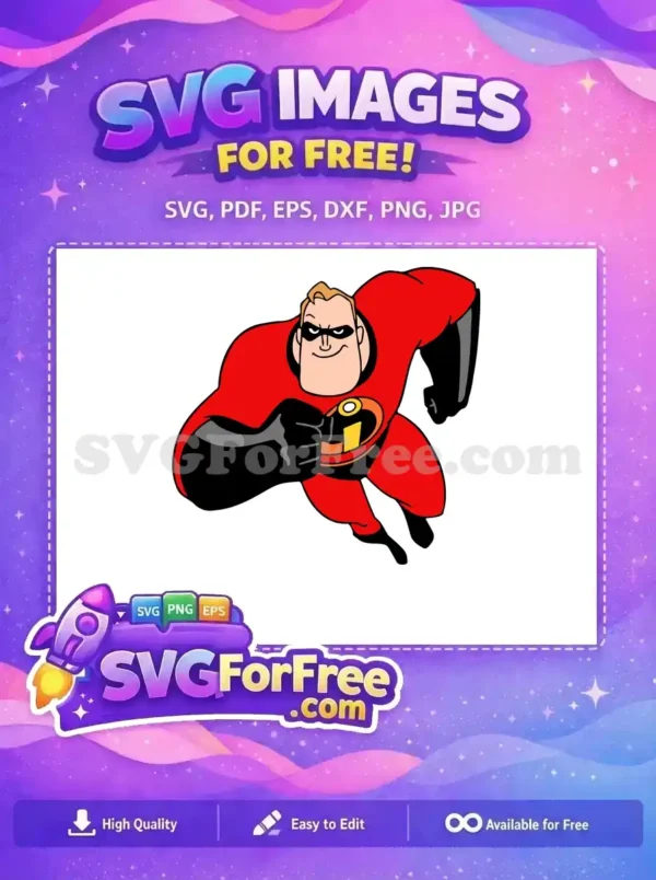 Free Smiling Mr Incredible Free Punching Pose The Incredibles Free SVG Free Smiling Mr Incredible Free Punching Pose The Incredibles Free SVG