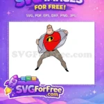 Free Mr Incredible Smile Free Shirt Rip The Incredibles Free SVG - Instant Download