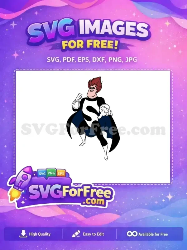 Free Red Hair Free Masked Villain The Incredibles Free SVG