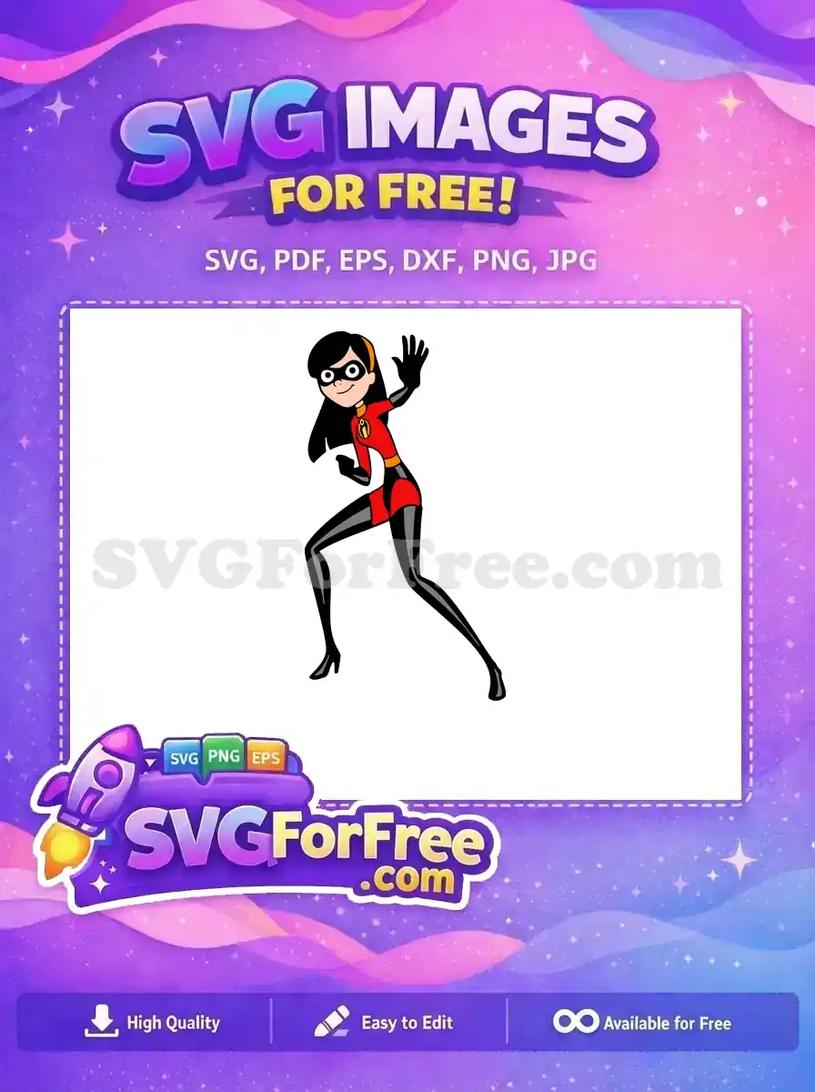 Free Violet Telekinetic Powers Free Incredibles Hero Free SVG