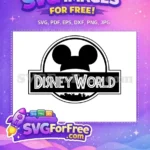 Free Mickey Silhouette Free Disney World Logo Free SVG - Instant Download