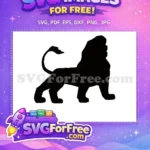 Free Simba Silhouette Free The Lion King Free SVG - Instant Download
