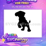 Free Simba Silhouette Free Playful Pose The Lion King Free SVG - Instant Download