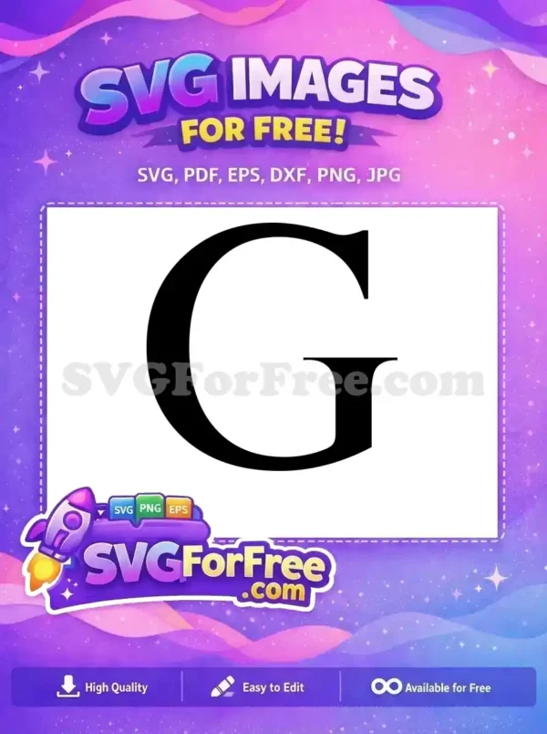 Free Letter G Initial Free Black Font The Lion King Free SVG