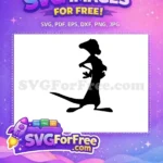 Free Silhouette Posing Free Meerkat The Lion King Free SVG - Instant Download
