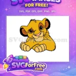 Free Simba Cute Eyes Free Golden Fur The Lion King Free SVG - Instant Download