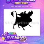 Free Pumbaa Silhouette Free Happy Warthog The Lion King Free SVG - Instant Download