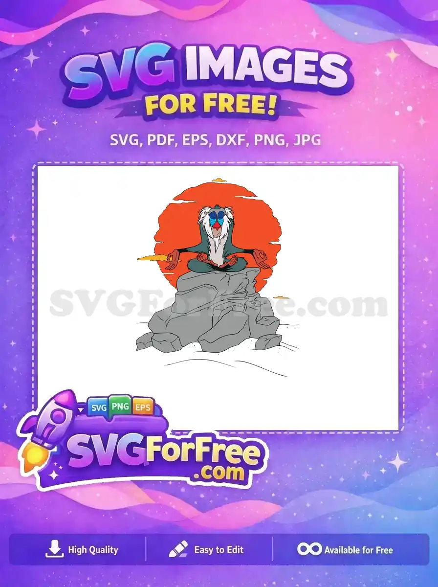 Free Meditating Pose Free Spiritual Leader Lion King Free SVG