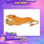 Free Nala Licking Simba Free Cute Cub The Lion King Free SVG - Instant Download