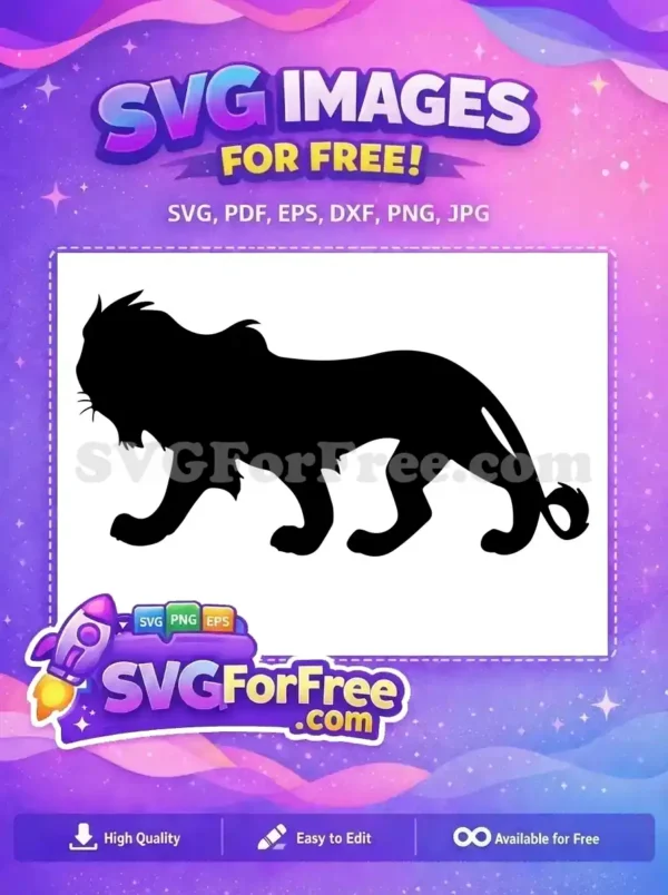 Free Scar Silhouette Free Menacing Gaze Lion King Free SVG