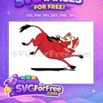 Free Exuberant Pumbaa Free Timon Ride The Lion King Free SVG - Instant Download