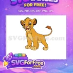 Free Simba Smiling Face Free Cub Paws Lion King Free SVG - Instant Download