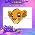 Free Simba Face Free Cub Expression The Lion King Free SVG - Instant Download