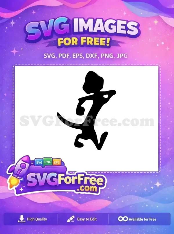 Free Timon Silhouette Free Running Pose The Lion King Free SVG