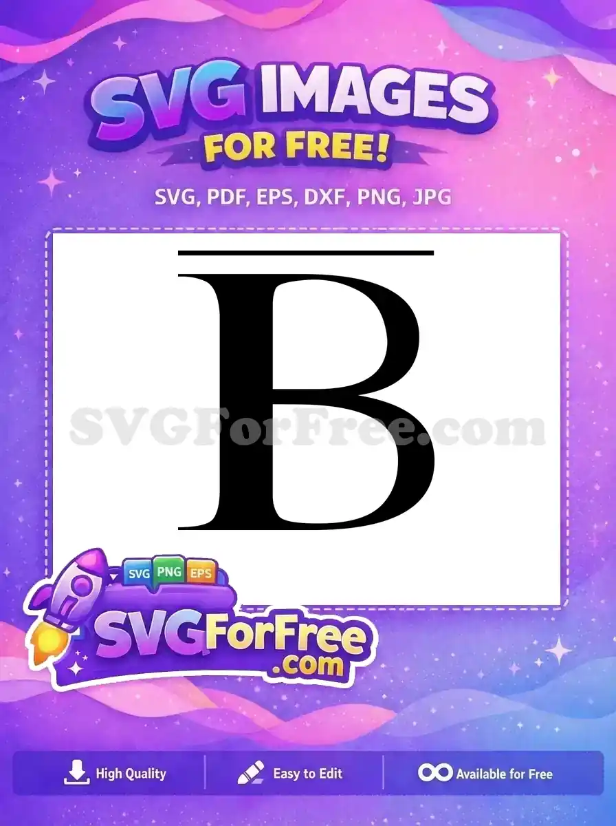 Free Initial B Black Free Bold Letter The Lion King Free SVG