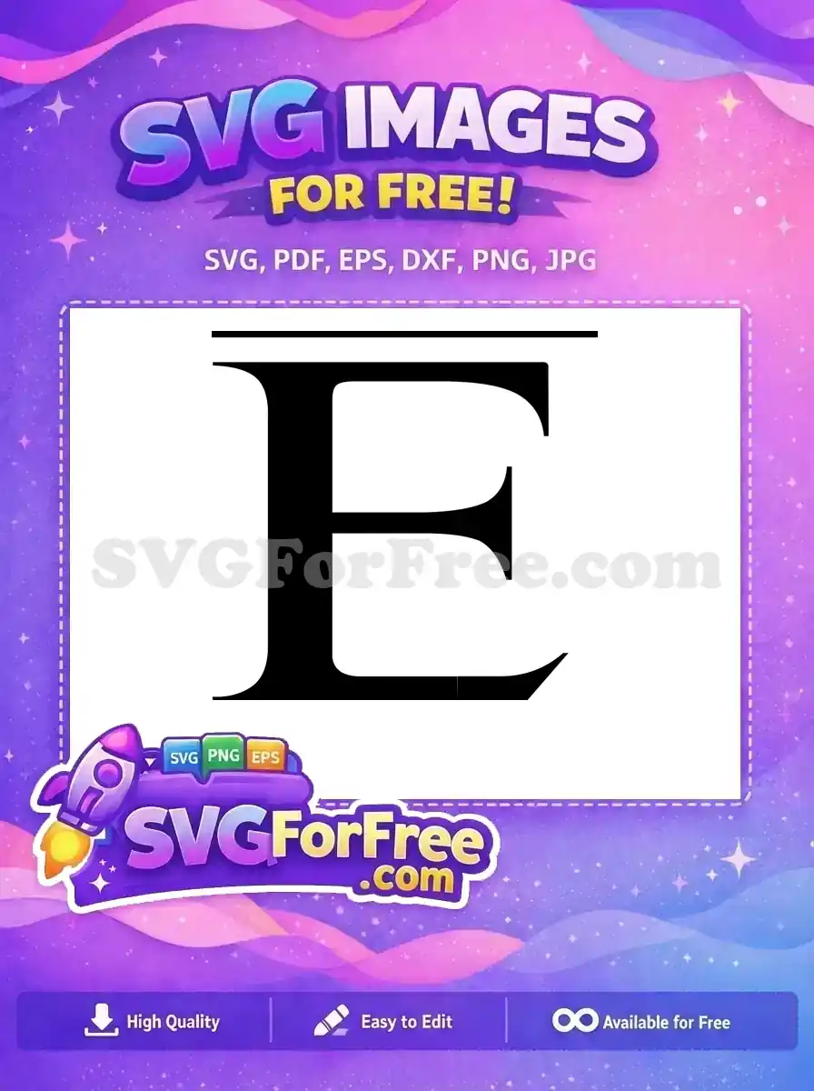 Free Letter E Free Initial First The Lion King Free SVG