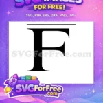 Free Letter F Initial Free Black Font The Lion King Free SVG - Instant Download
