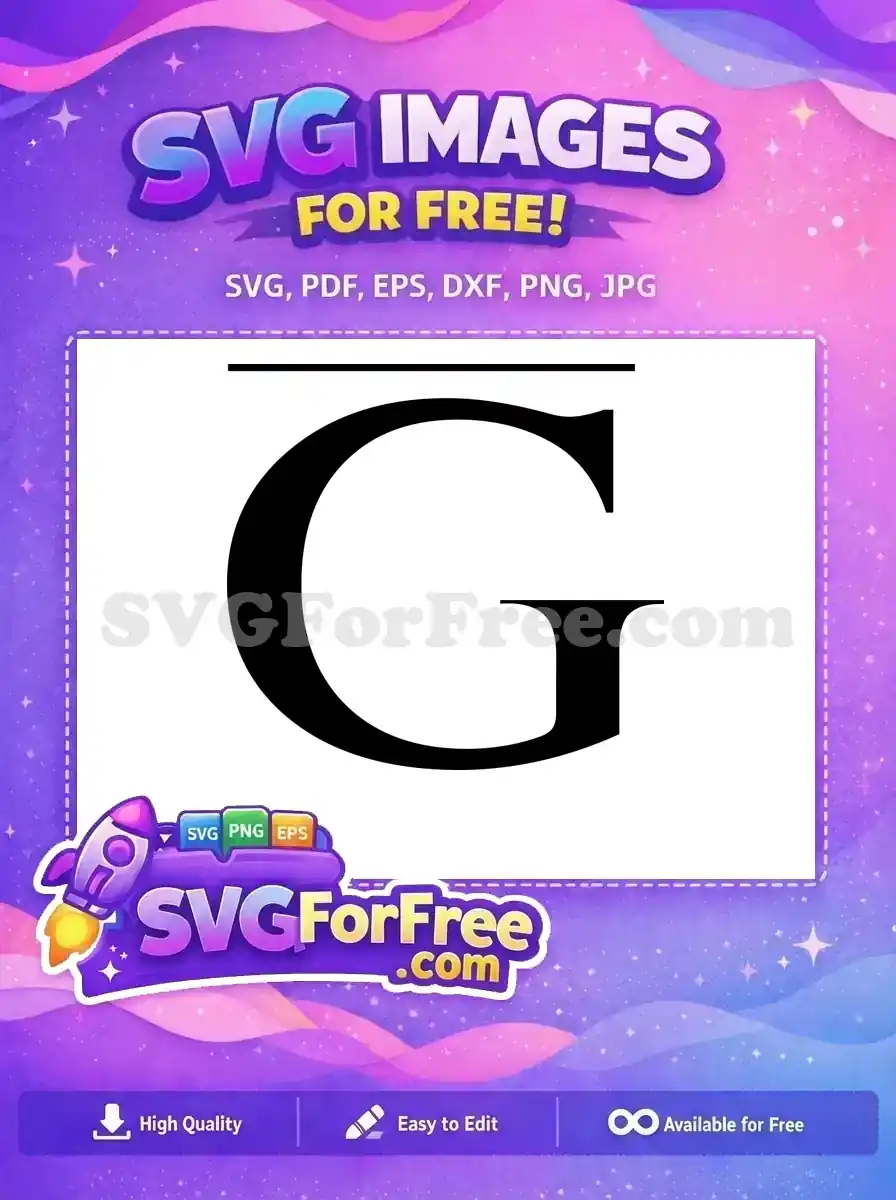 Free Letter G Initial Free Black Bold The Lion King Free SVG