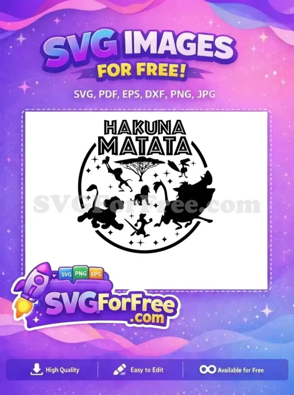 Free Simba Rafiki Presentation Free Pumbaa Timon Hakuna Matata Free SVG
