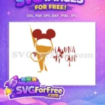 Free Rafiki Silhouette Free Red Hat The Lion King Free SVG - Instant Download