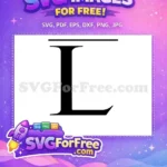 Free Letter L Free Initial Logo The Lion King Free SVG 1 - Instant Download