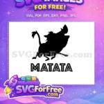 Free Running Pumbaa Silhouette Free Happy Wild The Lion King Free SVG - Instant Download