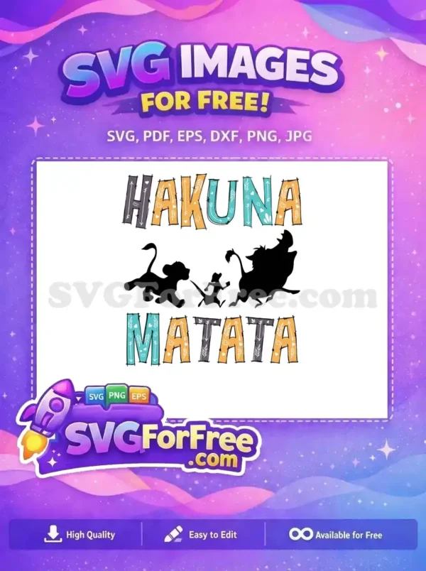 Free Simba Pumbaa Running Free Timon Silhouette The Lion King Free SVG