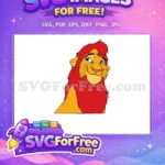 Free Red Mane Free Smiling Young The Lion King Free SVG - Instant Download