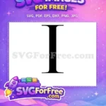 Free Initial I Free Monogram The Lion King Free SVG - Instant Download