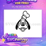 Free Goofy Chef Hat Free Disney Character Face Free SVG - Instant Download