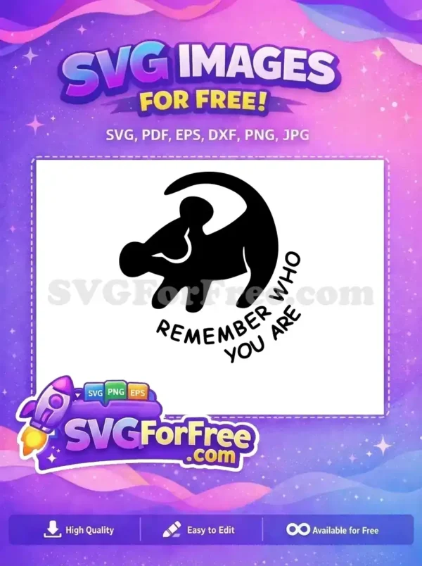 Free Simba Silhouette Free Remember Who Lion King Free SVG Free Simba Silhouette Free Remember Who Lion King Free SVG