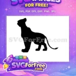 Free Standing Silhouette Free Lioness Stance The Lion King Free SVG - Instant Download