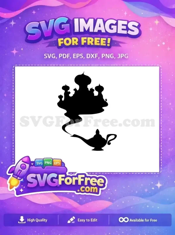 Free Magic Lamp Smoke Free Arabian Nights Movie Free SVG