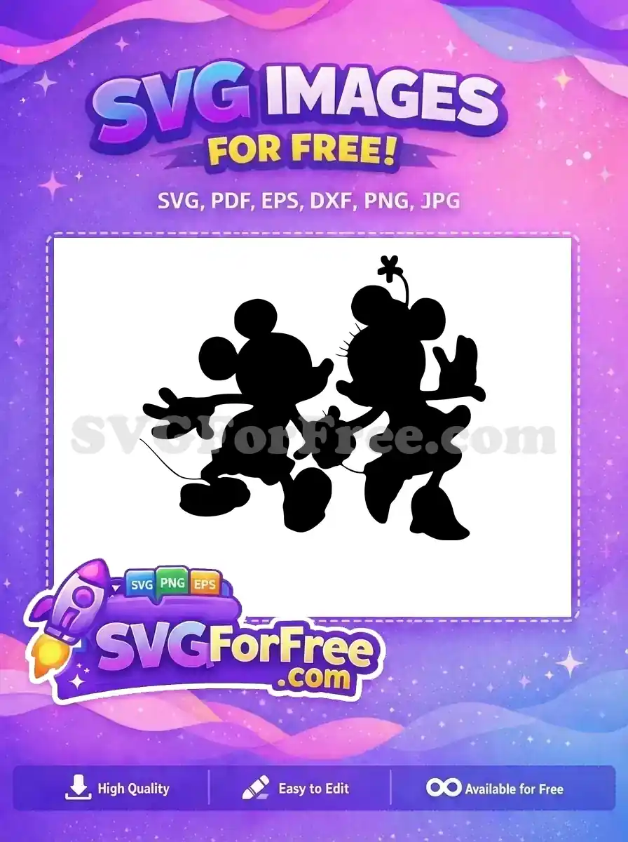 Free Mickey Hand Free Minnie Flower Disney Free SVG