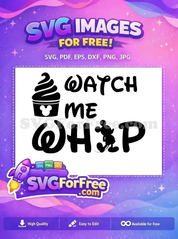 Free Mickey Mouse Ice Cream Free Watch Me Whip Disney Free SVG 2